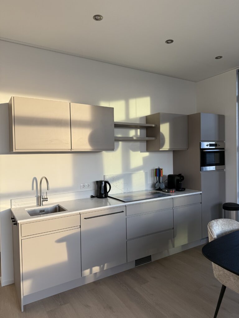 Modern fully equipped kitchen holiday villa Workum